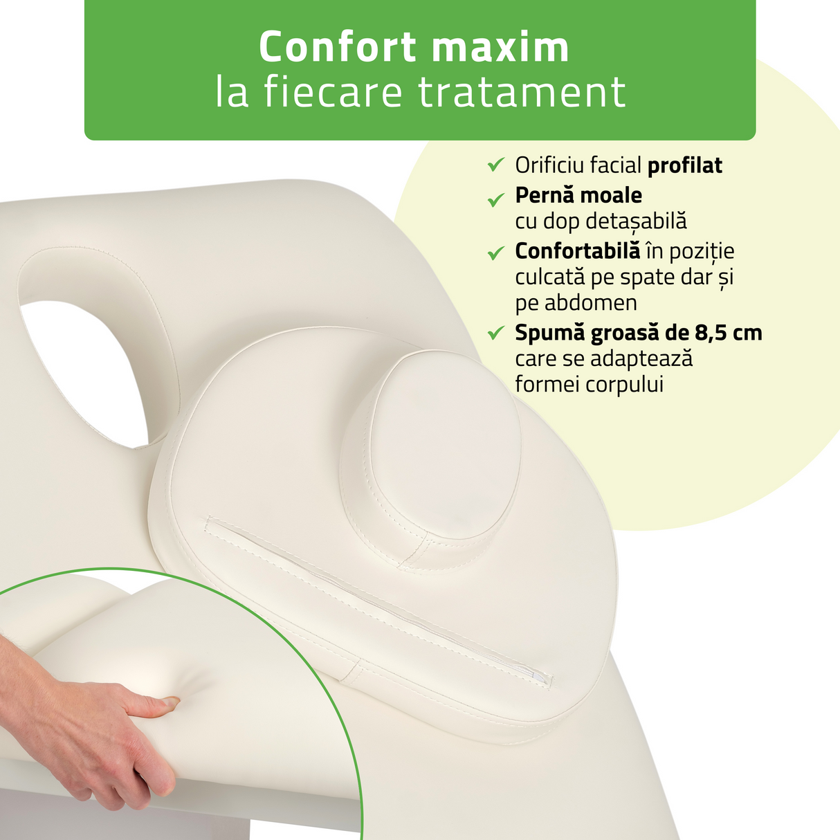 Pat cosmetic electric încălzit | Serenity PRO 4 | Panou Control  | Telecomandă Manuală