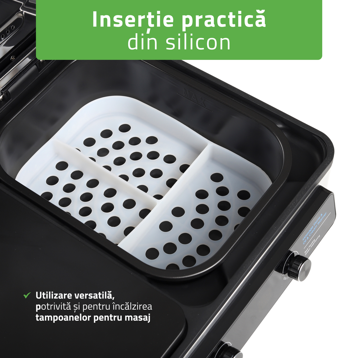 Încălzitor digital pentru pietre vulcanice și ulei de masaj | Multifuncțional