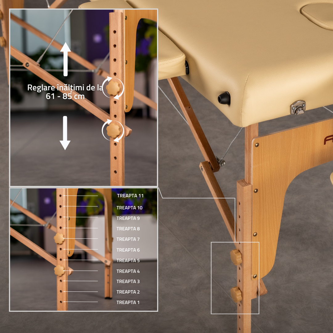 Masă de masaj pliabilă Bianca | Pat cosmetică