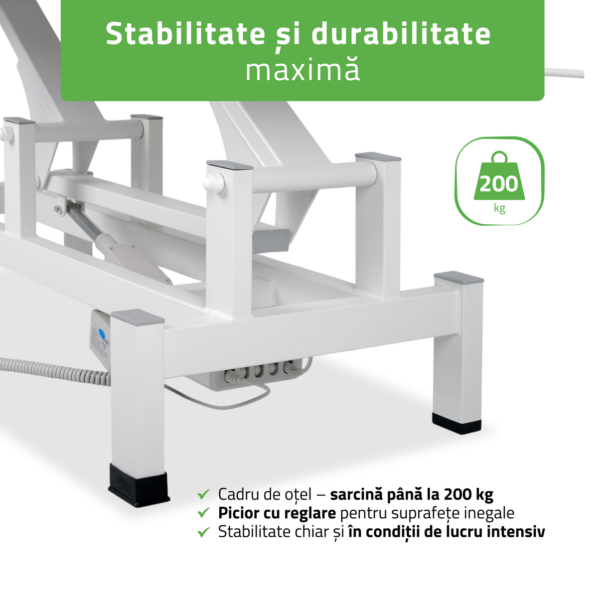 Masă de masaj electrică Fortis 2 | Pat de masaj electric | 2 segmente | Telecomandă Manuală | 3 ani garanție!