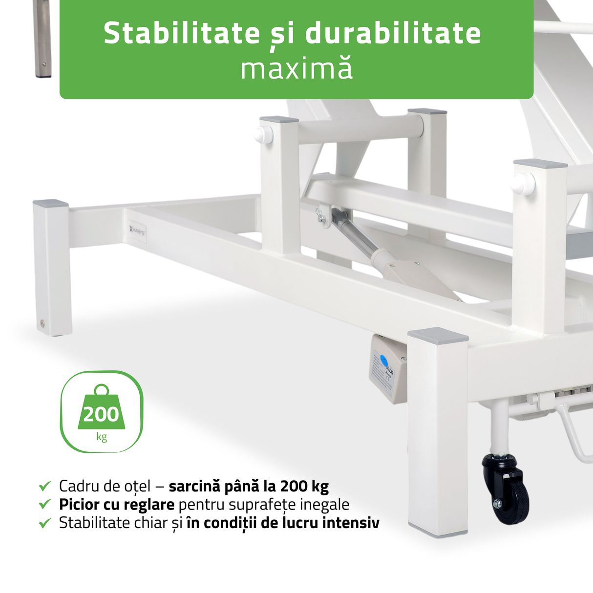 Masă de masaj electrică Fortis 5 Ergo | Pat de masaj electric | 5 segmente | Telecomandă Manuală | Ramă de control  | 3 ani garanție!