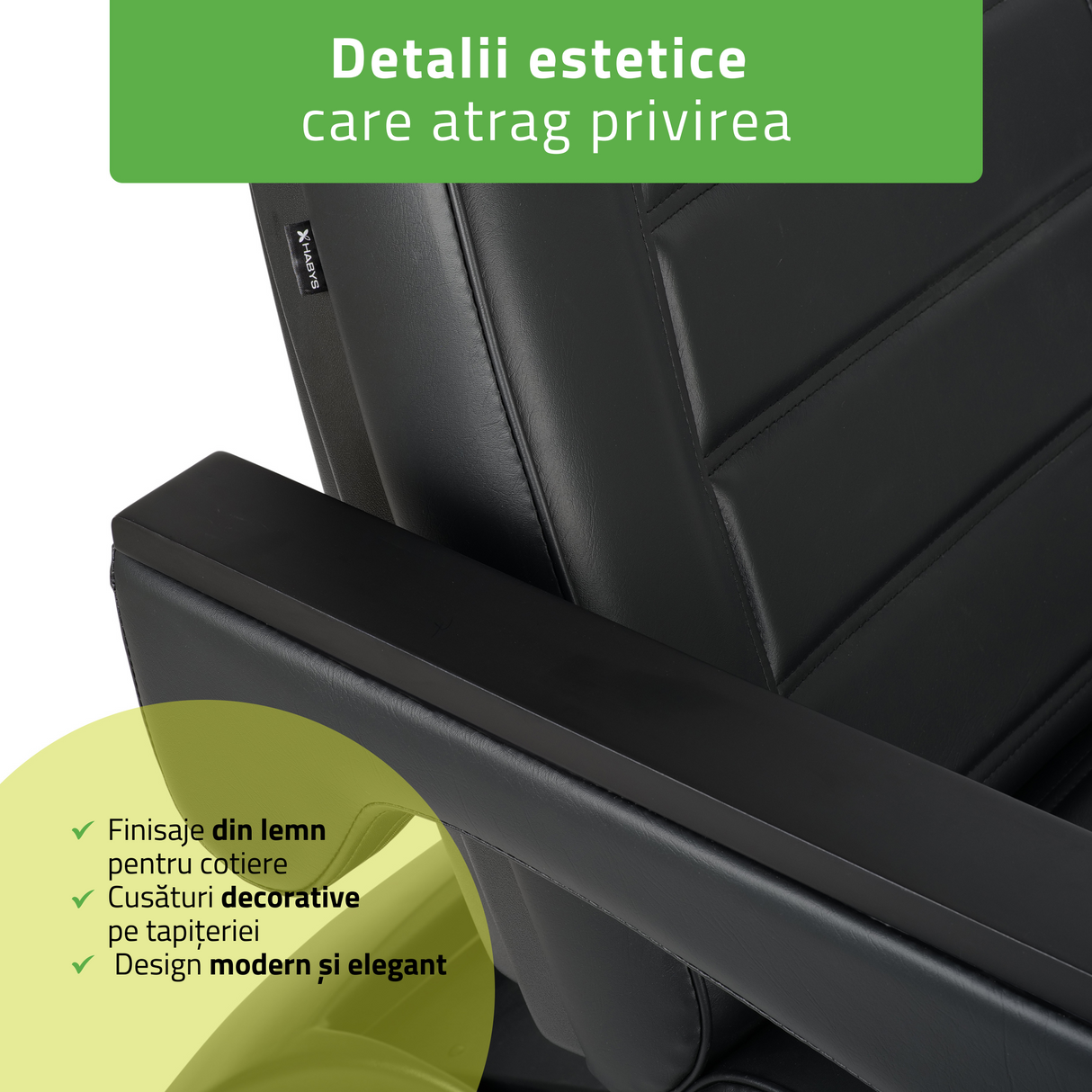 Fotoliu cosmetic electric | LEO PRO 4| Scaun cosmetic cu reglare electrică | Telecomandă Manuală