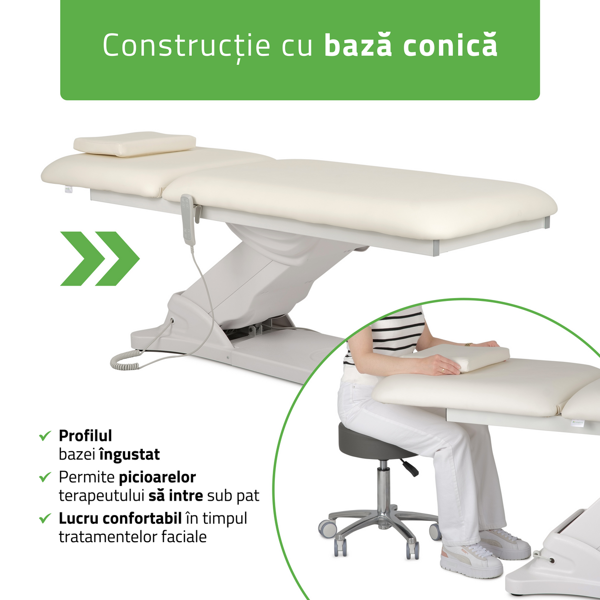 Pat cosmetic electric încălzit | Camilla PRO 2 | Telecomandă Manuală