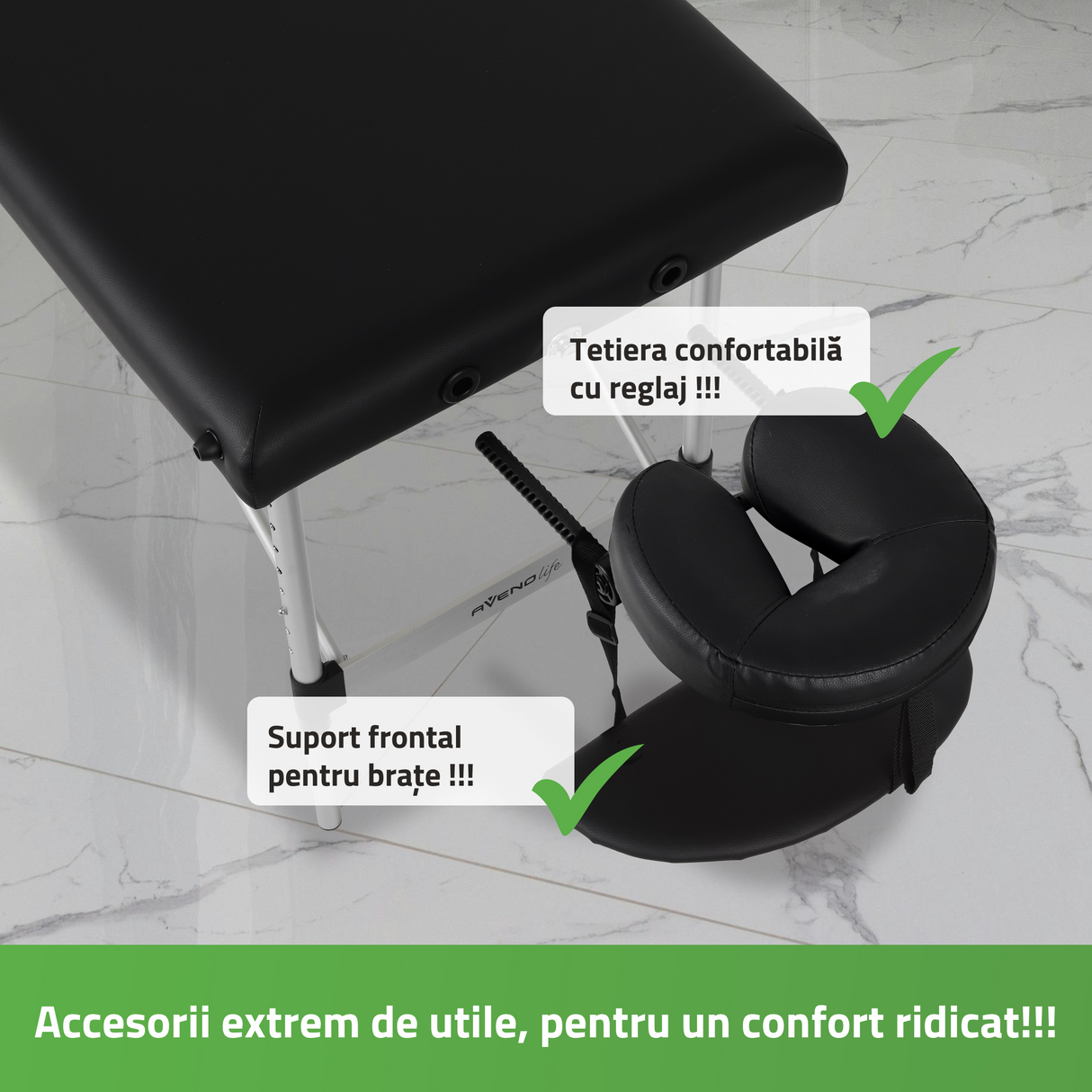 Masă de masaj pliabilă Nina | Pat cosmetic | Pat pentru tatuaj