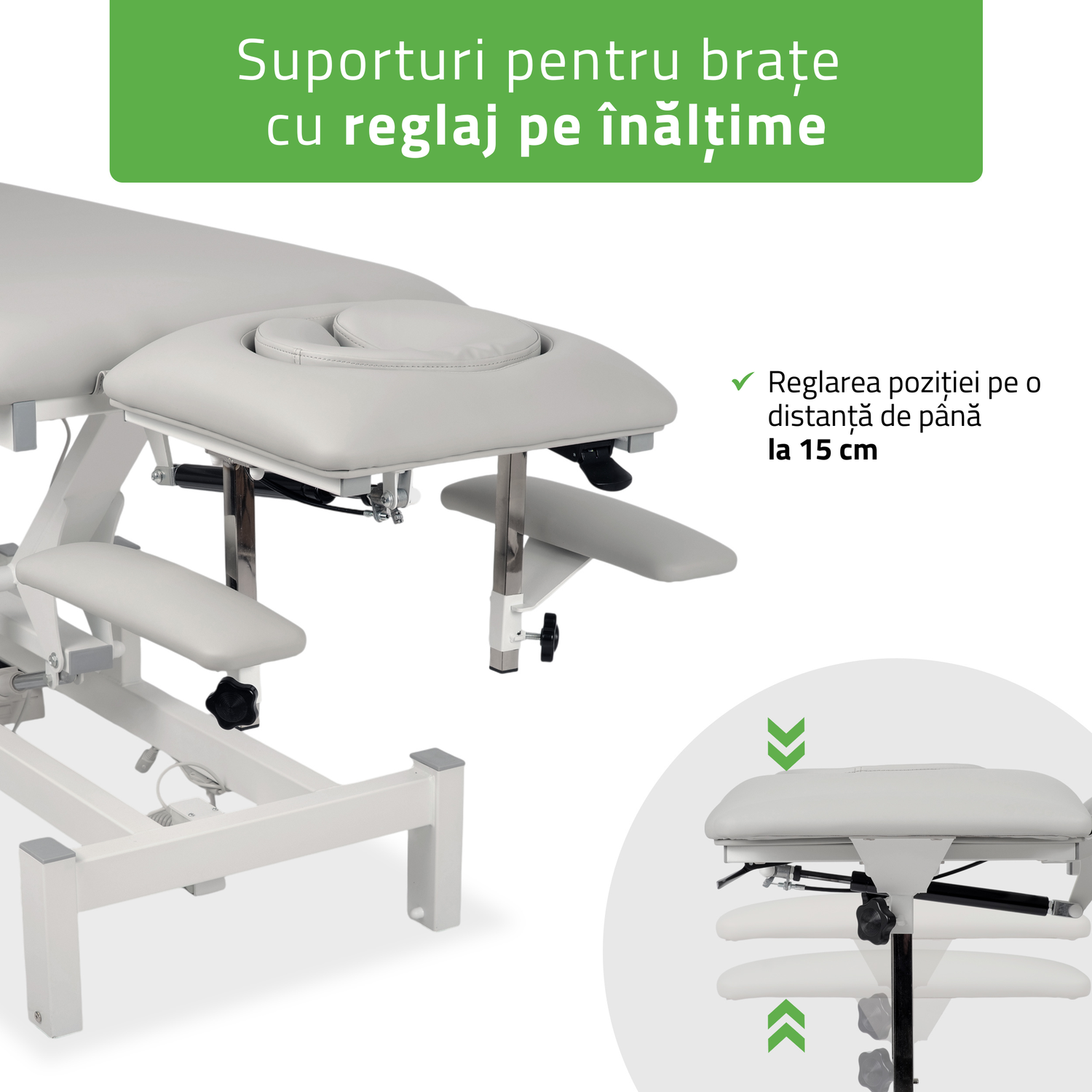 Masă de masaj electrică Fortis 5 Ergo | Pat de masaj electric | 5 segmente | Telecomandă Manuală | Ramă de control  | 3 ani garanție!