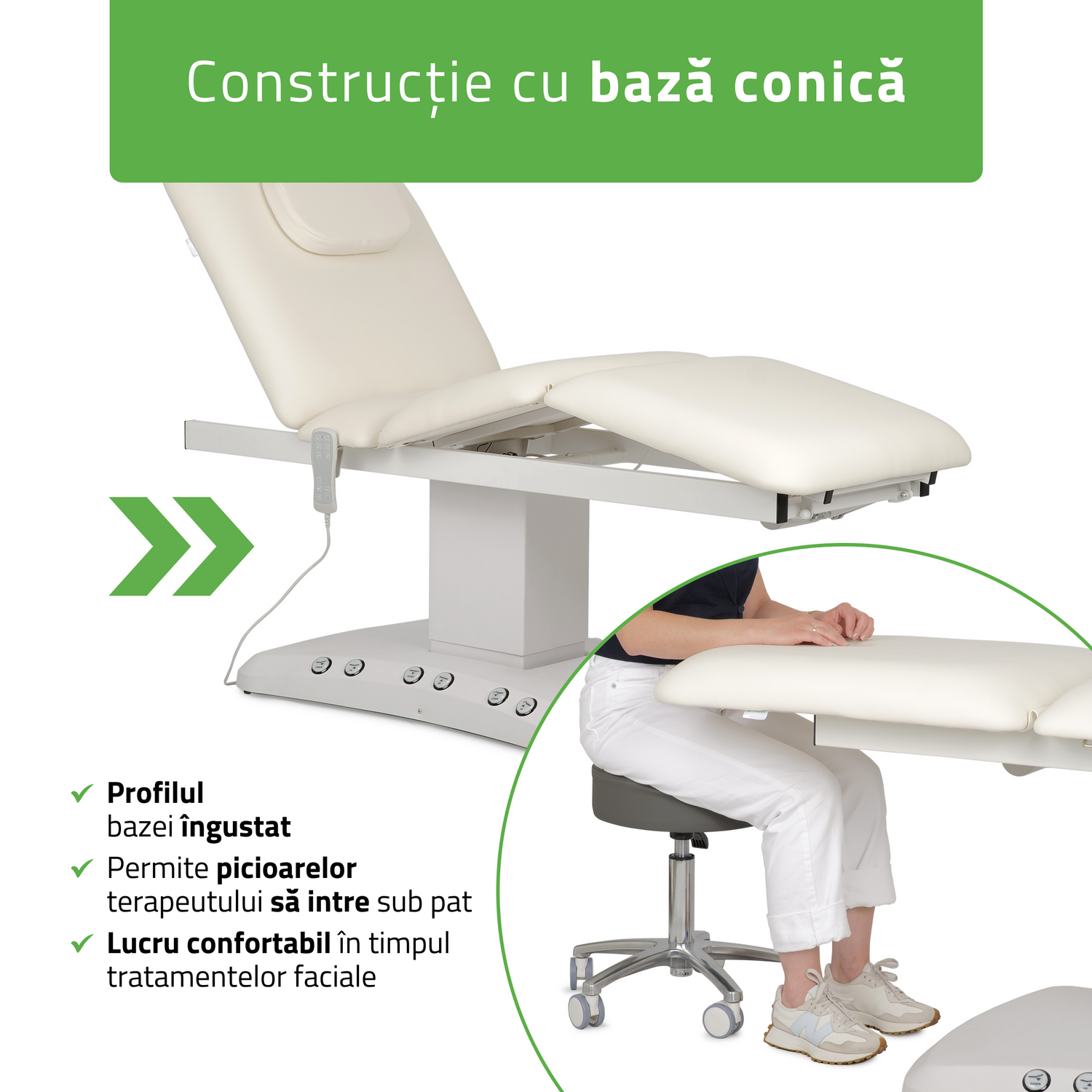 Pat cosmetic electric încălzit | Serenity PRO 4 | Panou Control  | Telecomandă Manuală