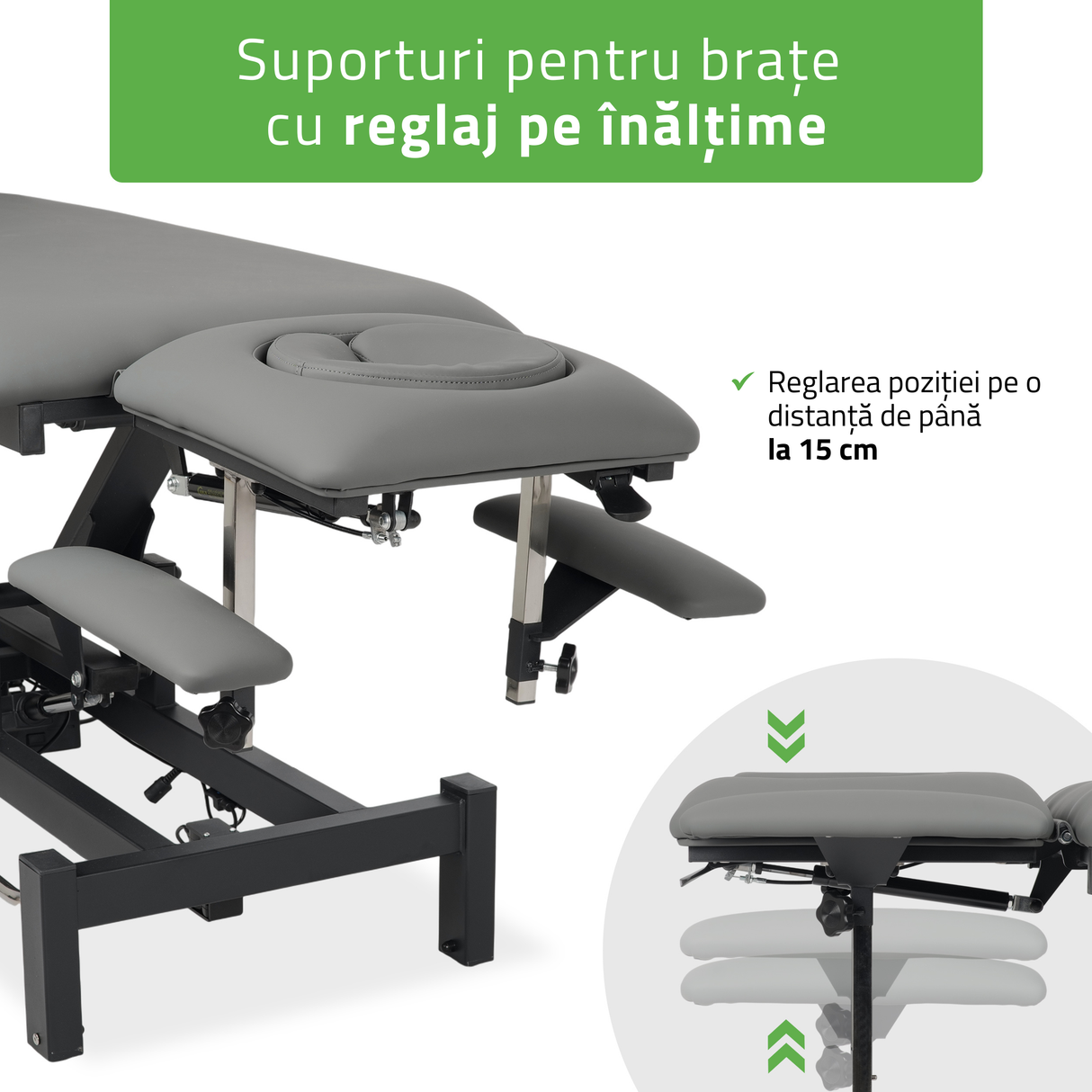 Masă de masaj electrică Fortis 5 Ergo | Pat de masaj electric | 5 segmente | Telecomandă Manuală | Ramă de control  | 3 ani garanție!