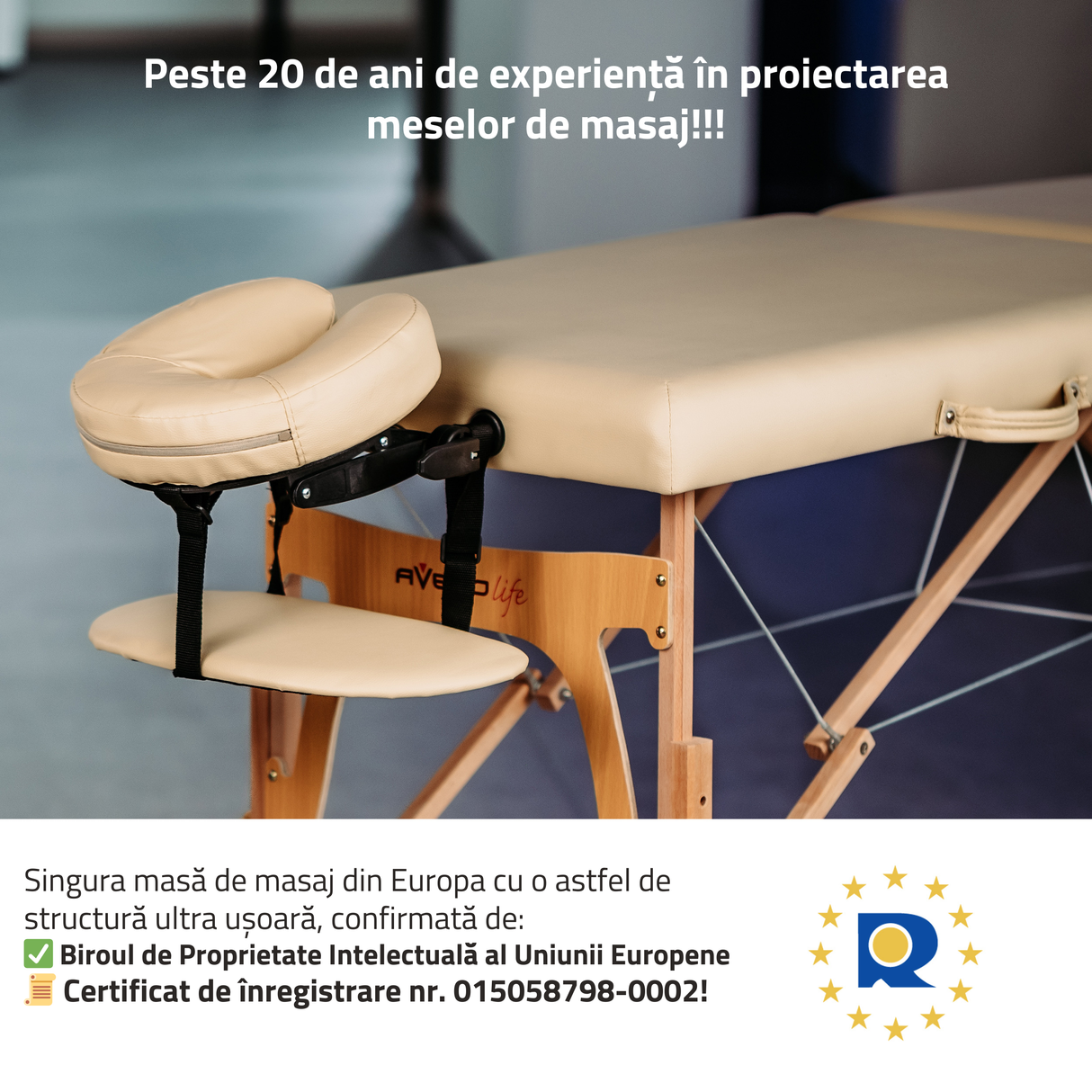 Masă de masaj pliabilă Sonia ultra-ușoară | Pat cosmetică | 3 ani garanție!