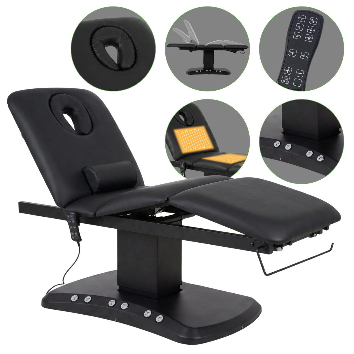 Pat cosmetic electric încălzit | Serenity ERGO 4 | Panou Control | Telecomandă Manuală | 3 motoare | 3 ani garanție!