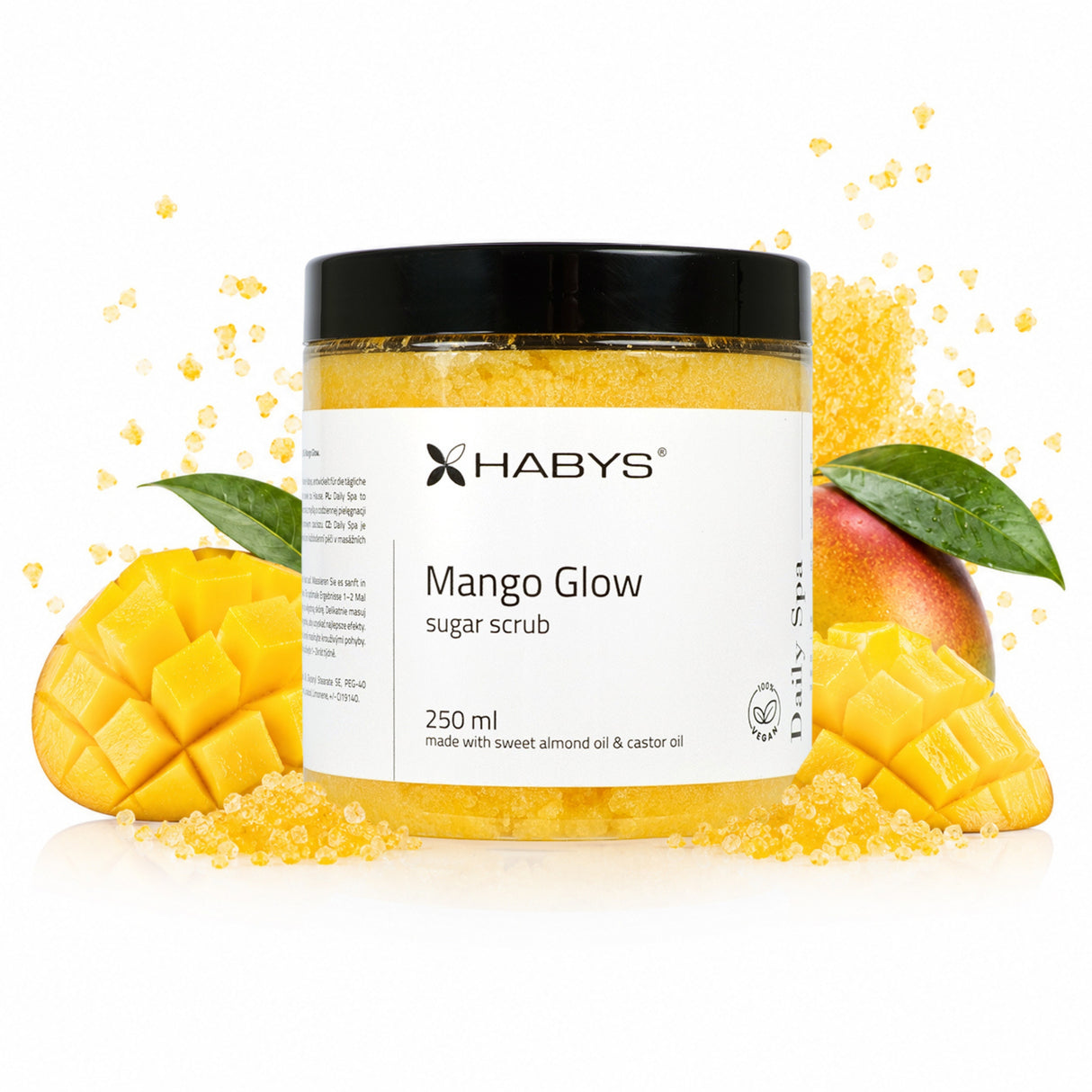 Exfoliant cu zahăr Daily Spa Mango Glow | HABYS | 250 ml