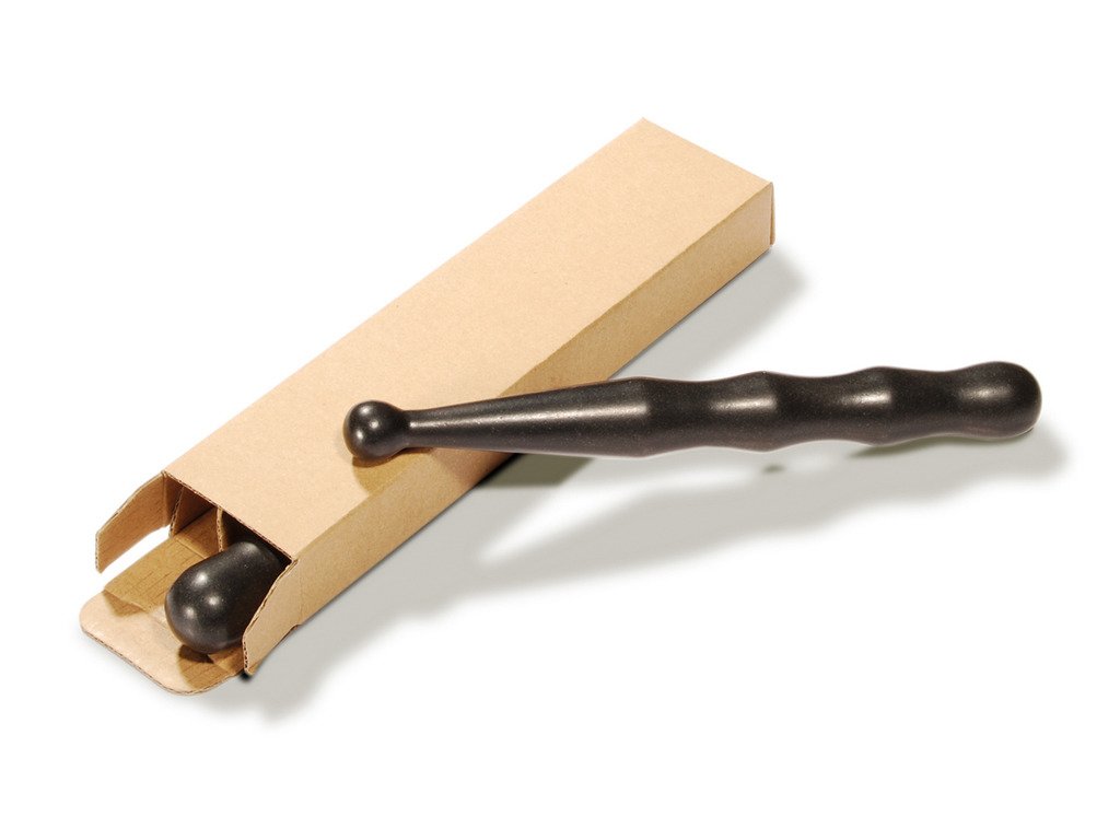 Piatră pentru masaj cu pietre calde | Piatră pentru puncte de presiune din bazalt | Ușor de apucat | 2 bucăți