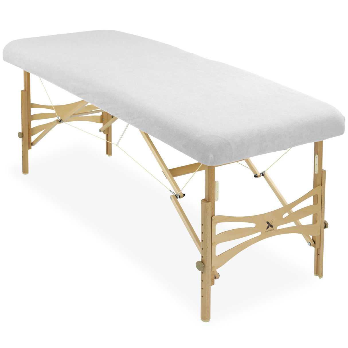 Husă din frotir textil pentru mesele de masaj | Alb
