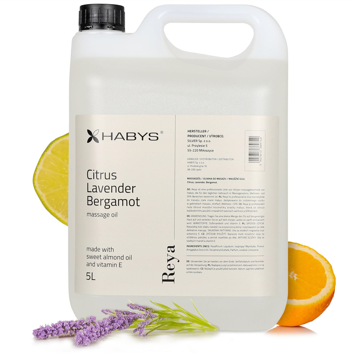 Ulei de masaj Habys | Reya Citrus Lavender Bergamot