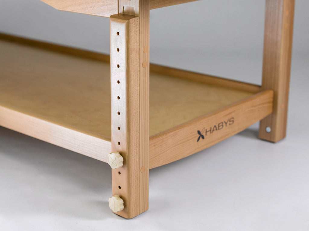 Masă de masaj, șezlong din lemn Nova | Ecru