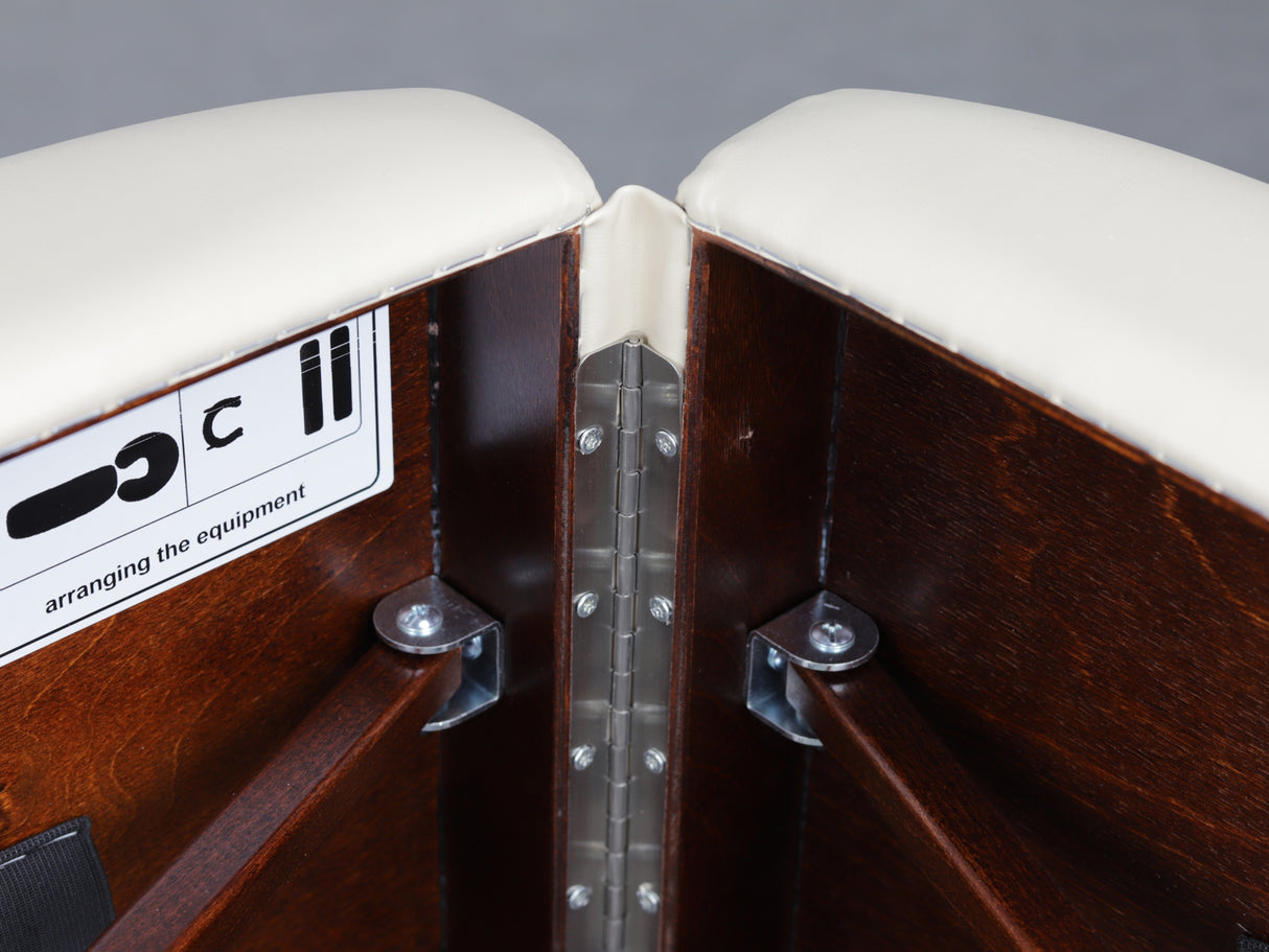 Masă de masaj pliabilă Panda (cadru de fag vopsit) | Masă cosmetică | 70 cm | Bej