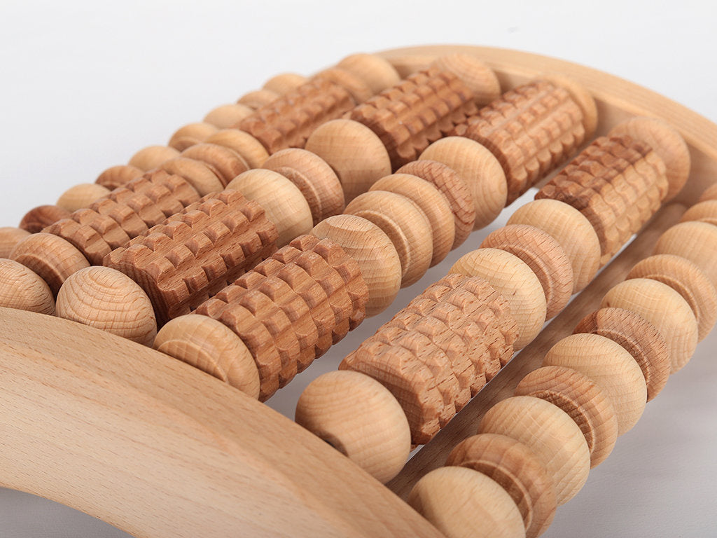 Masajer din lemn natural de fag | pentru masajul picioarelor