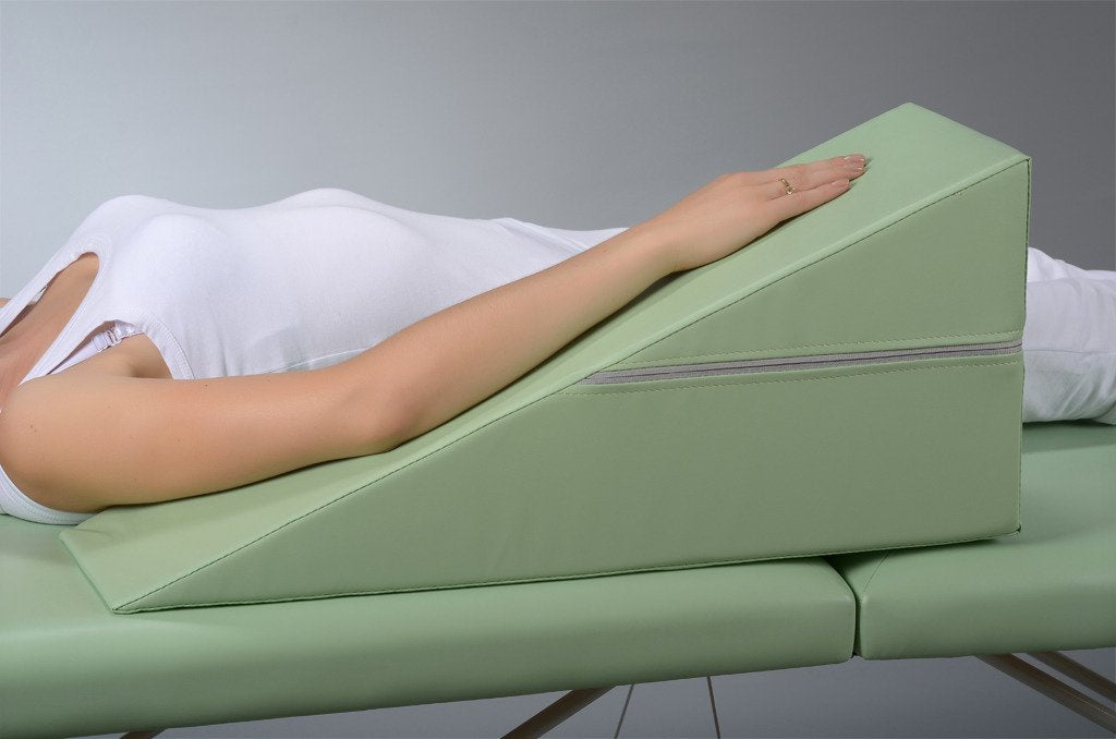 Pernă triunghiulară de poziționare pentru masaj 70x24x30 cm | Vinyl Flex