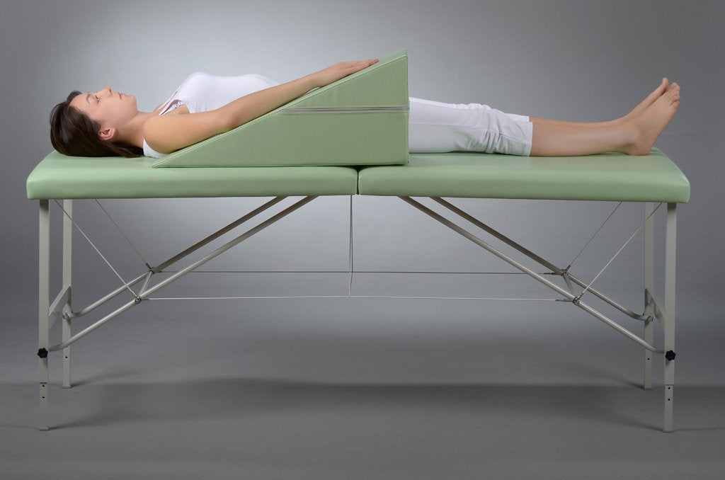 Pernă triunghiulară de poziționare pentru masaj 70x24x30 cm | Vinyl Flex