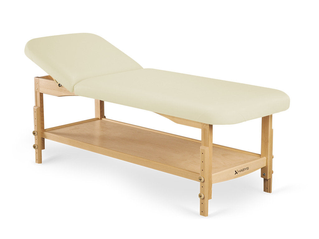 Masă de masaj, șezlong din lemn Nova | Ecru