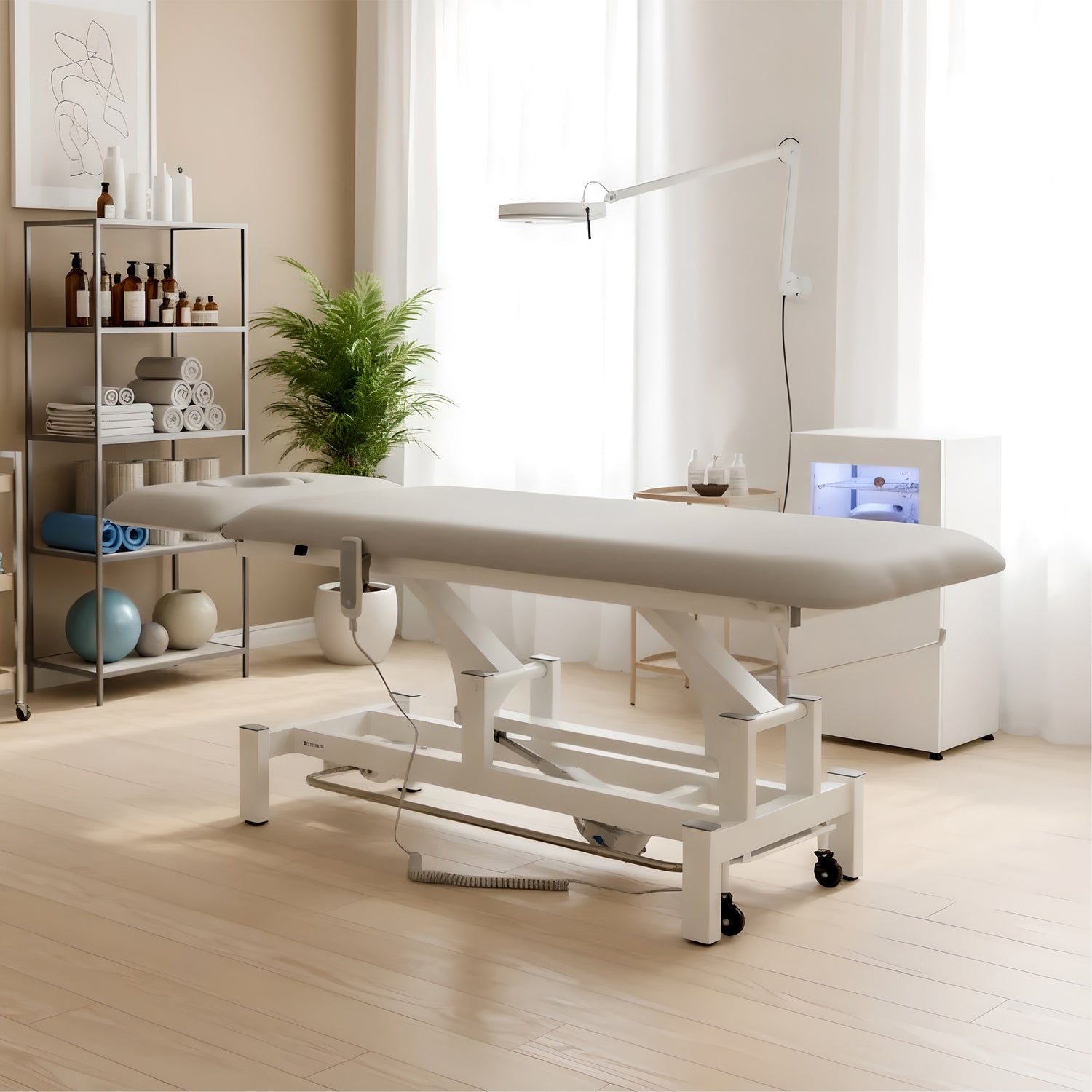 Masă de masaj electrică Fortis 2 Ergo | 2 segmente | Telecomandă manuală | Ramă de control | Garanție 3 ani