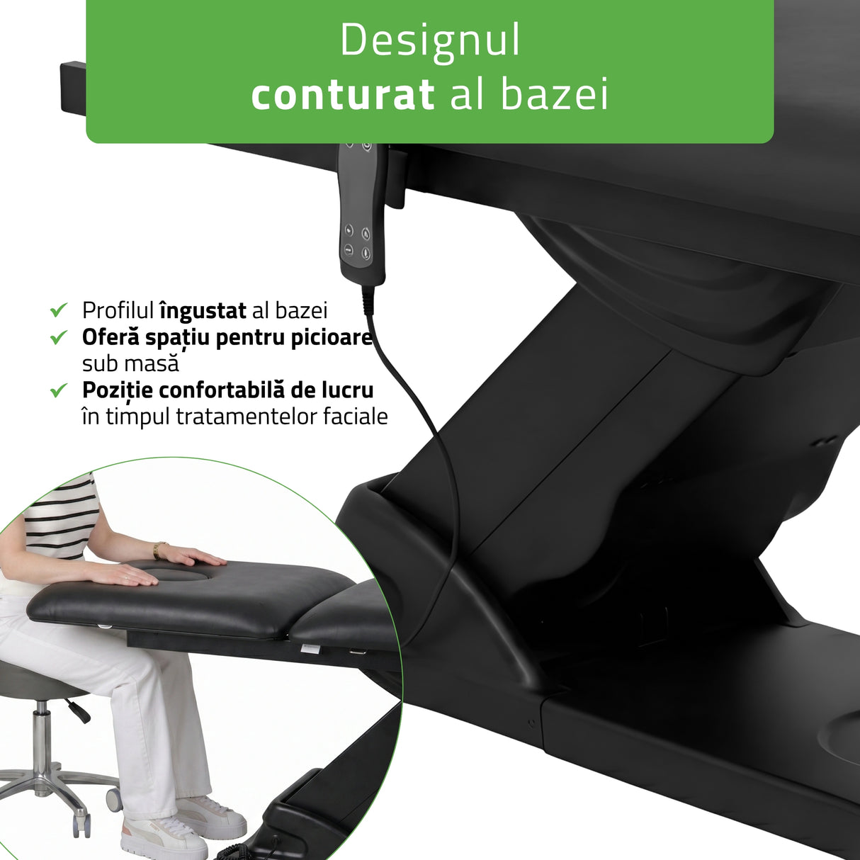 Pat cosmetic electric încălzit pentru masaj și tratamente SPA | 2 motoare | Camilla ERGO 2 | Telecomandă Manuală | 3 ani garanție!