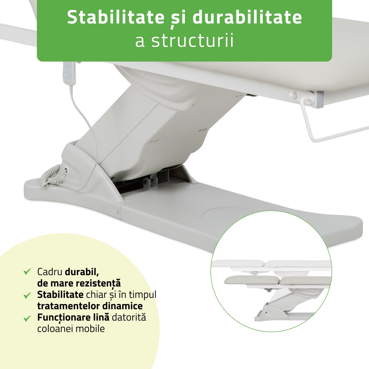 Pat cosmetic electric încălzit pentru masaj și tratamente SPA | 2 motoare | Camilla ERGO 2 | Telecomandă Manuală | 3 ani garanție!