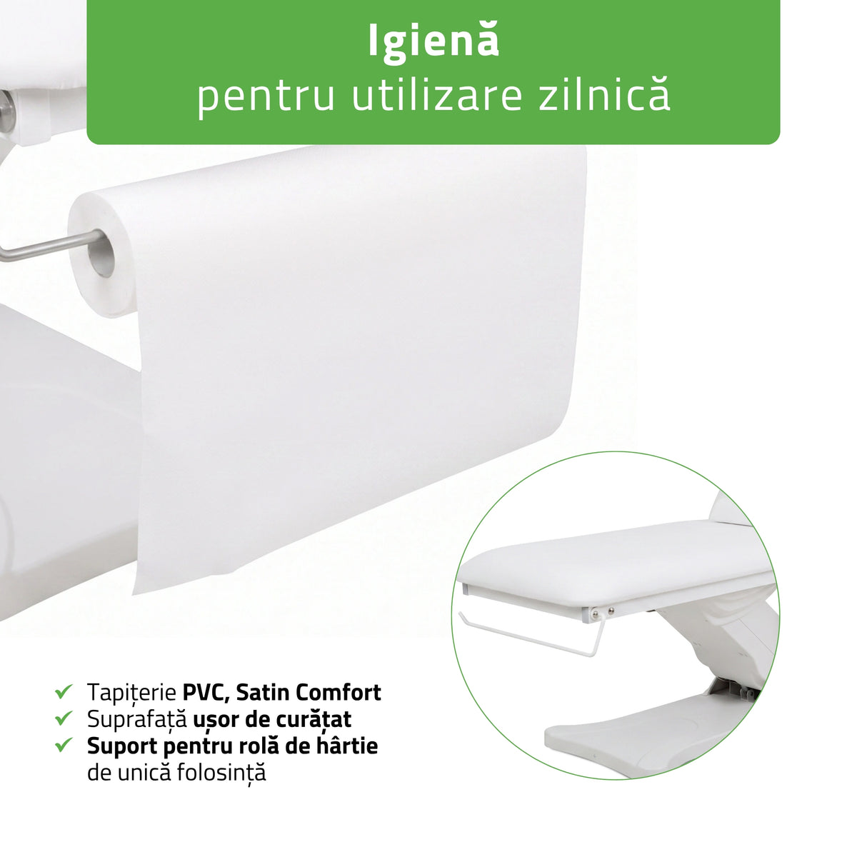 Pat cosmetic electric încălzit pentru masaj și tratamente SPA | 2 motoare | Camilla ERGO 2 | Telecomandă Manuală | 3 ani garanție!
