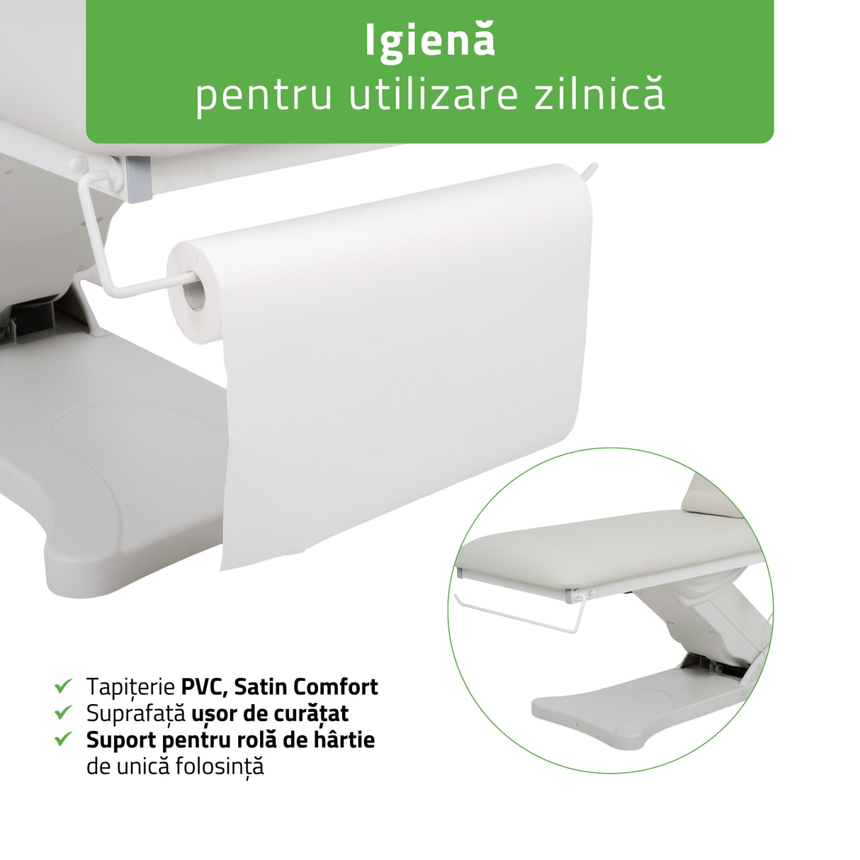Pat cosmetic electric încălzit pentru masaj și tratamente SPA | 2 motoare | Camilla ERGO 2 | Telecomandă Manuală | 3 ani garanție!