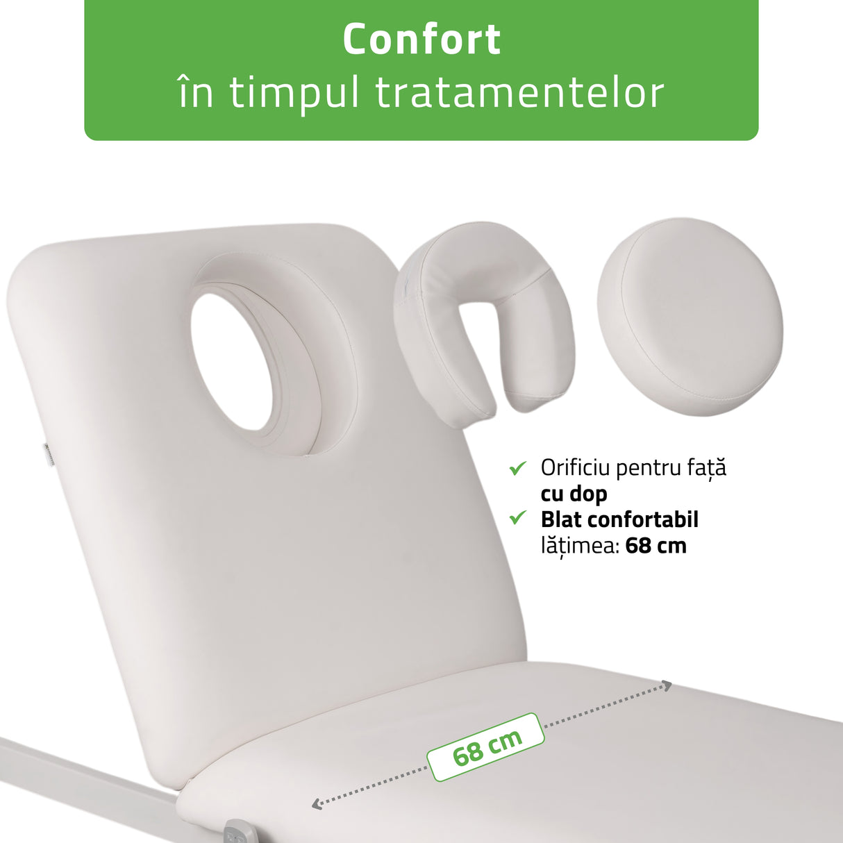 Pat cosmetic electric încălzit pentru masaj și tratamente SPA | 2 motoare | Camilla ERGO 2 | Telecomandă Manuală | 3 ani garanție!