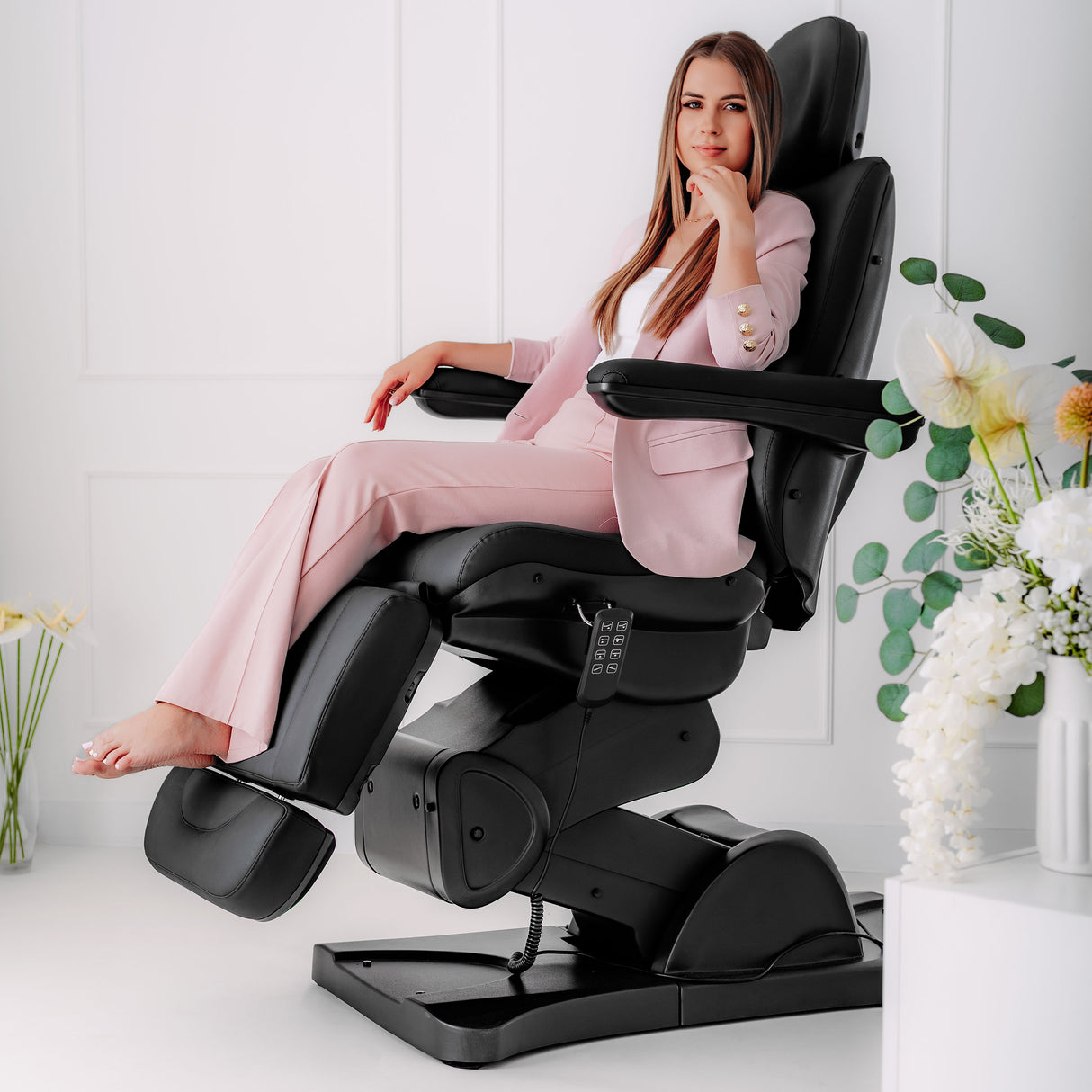 Fotoliu cosmetic electric Sorina PRO 5 | Telecomandă manuală | 5 motoare | 3 ani garanție!
