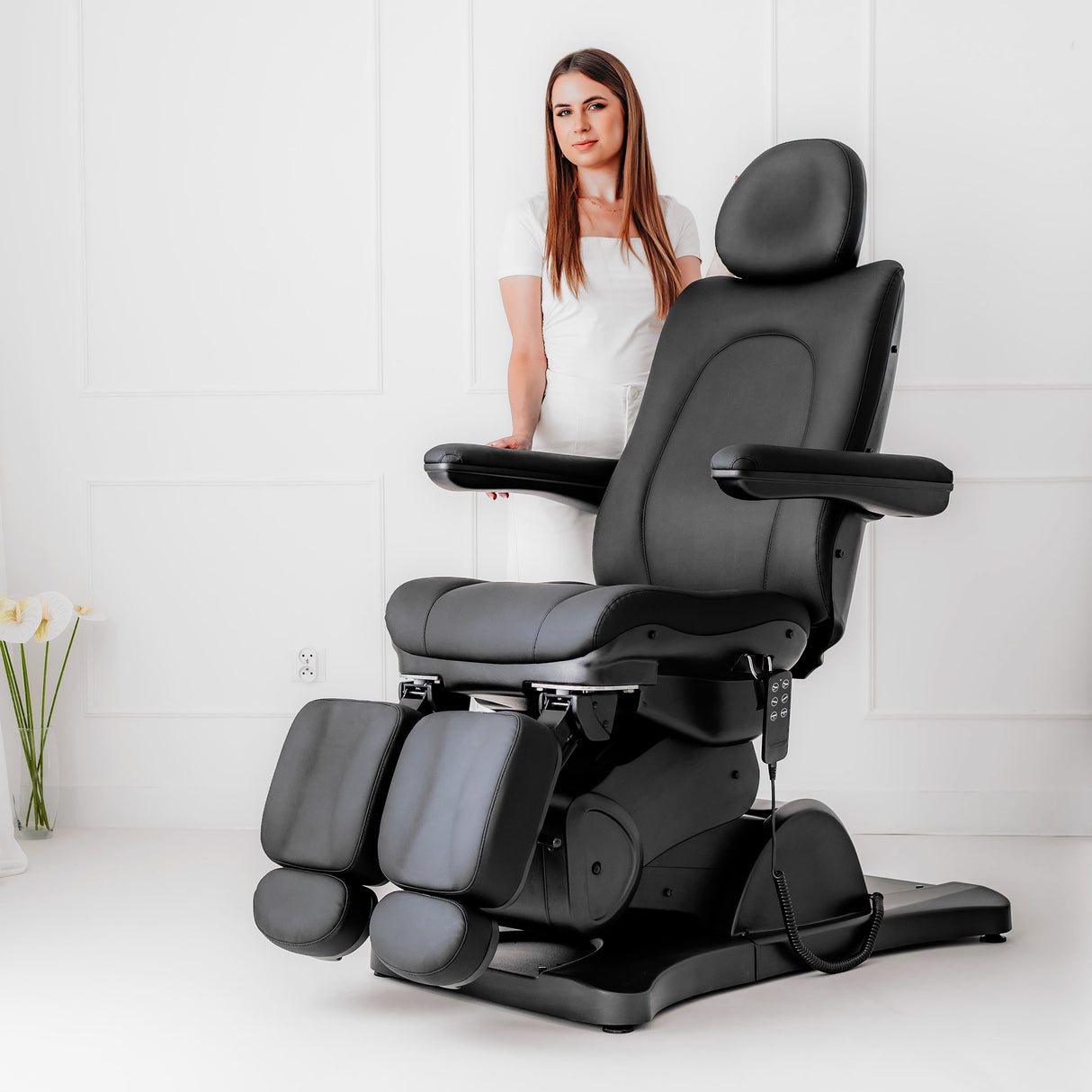 Fotoliu cosmetic electric Sorina PRO 7 | Telecomandă manuală | 4 motoare | 3 ani garanție!