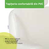 Pat cosmetic electric | Ravia PRO 3 | Fotoliu cosmetic cu reglare electrică | Telecomandă de manuală | 4 motoare electrice