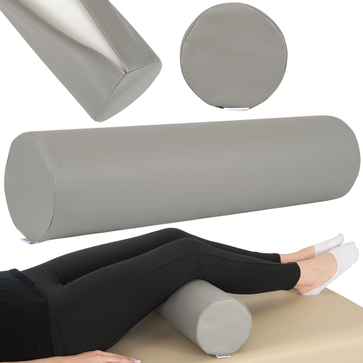 Pernă cilindru de poziționare pentru masaj 15x60 cm | Comfy Base
