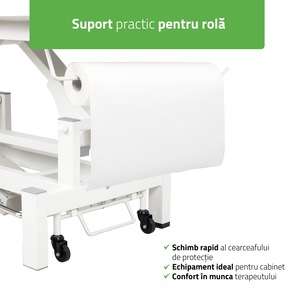 Masă de masaj electrică Fortis 2 Ergo | 2 segmente | Gri deschis-Alb / Gri-Negru | HR | Garanție 3 ani