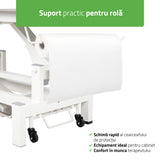 Masă de masaj electrică Fortis 2 Ergo | 2 segmente | Gri deschis-Alb / Gri-Negru | HR | Garanție 3 ani