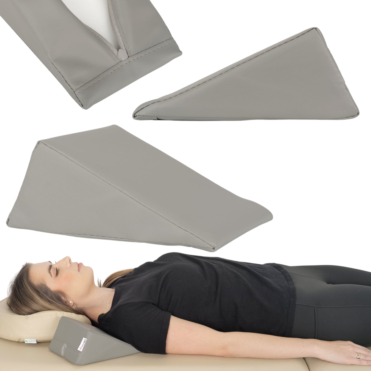 Pernă triunghiulară de poziționare pentru masaj  20x15x10 cm | Comfy Base