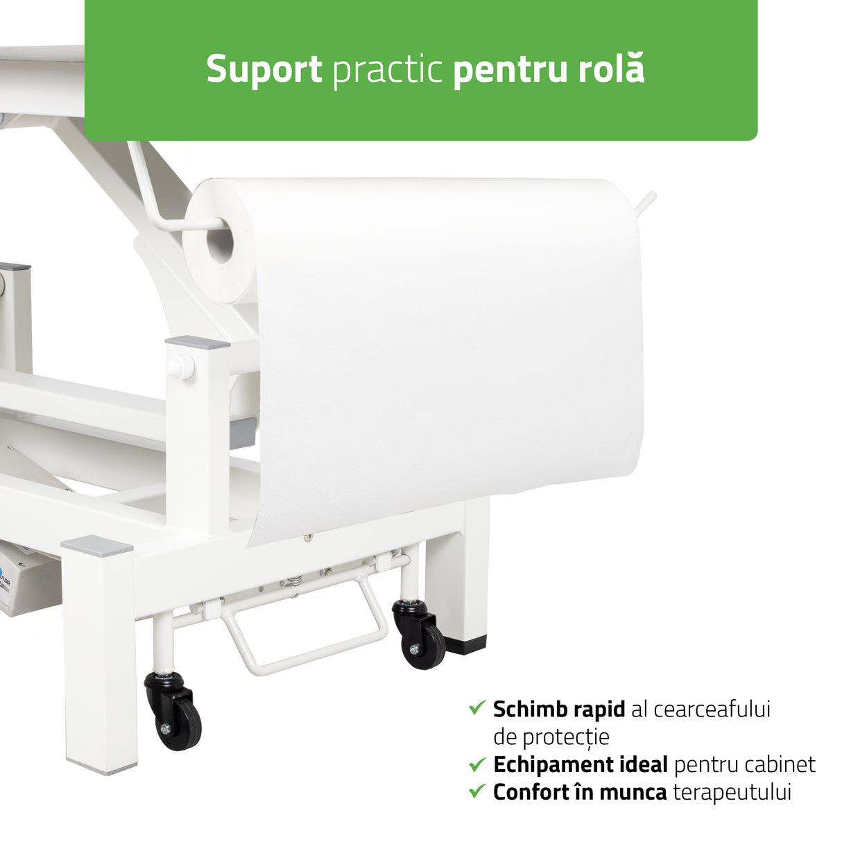 Masă de masaj electrică Fortis 2 Ergo | 2 segmente | Gri deschis-Alb / Gri-Negru | HR SR | Garanție 3 ani