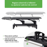 Masă de masaj electrică Fortis 2 Ergo | 2 segmente | Gri deschis-Alb / Gri-Negru | HR SR | Garanție 3 ani