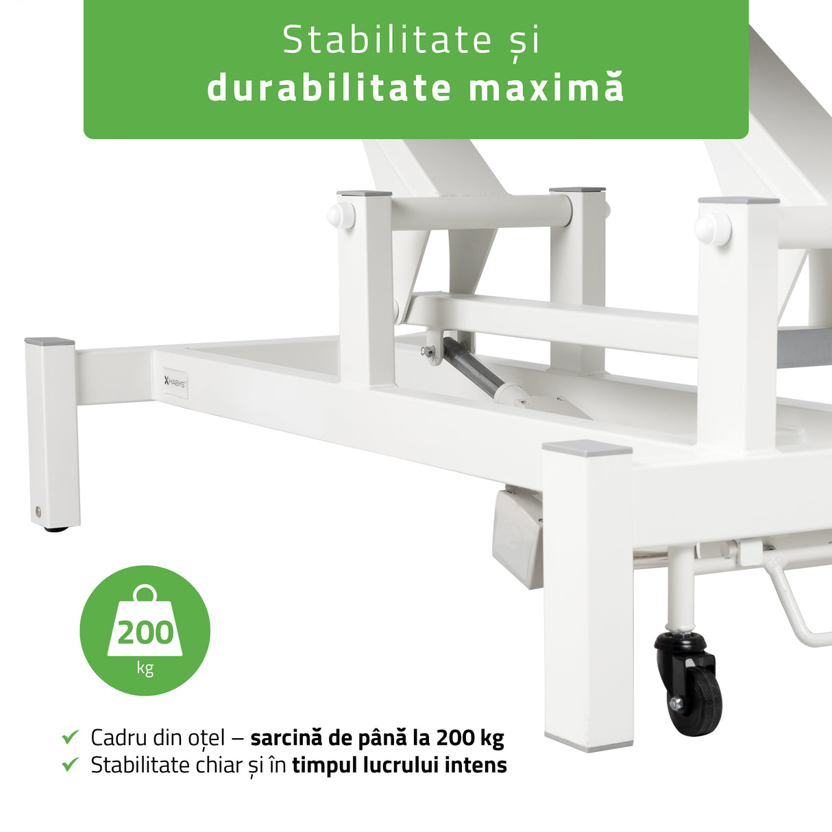 Masă de masaj electrică Fortis 2 Ergo | 2 segmente | Gri deschis-Alb / Gri-Negru | HR | Garanție 3 ani