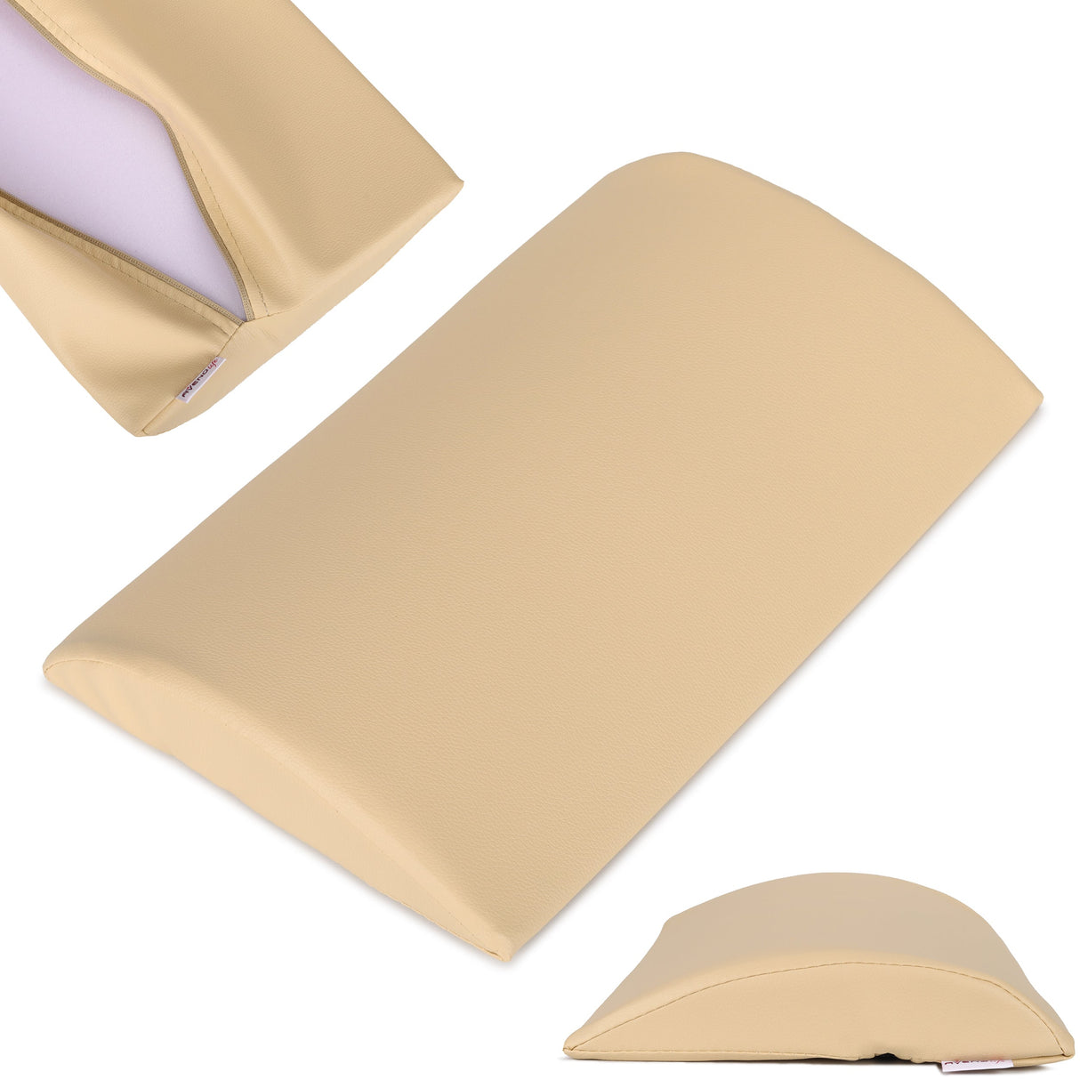 Pernă semi-cilindru de poziționare lombară pentru masaj 40x25x5 cm | Comfy Base