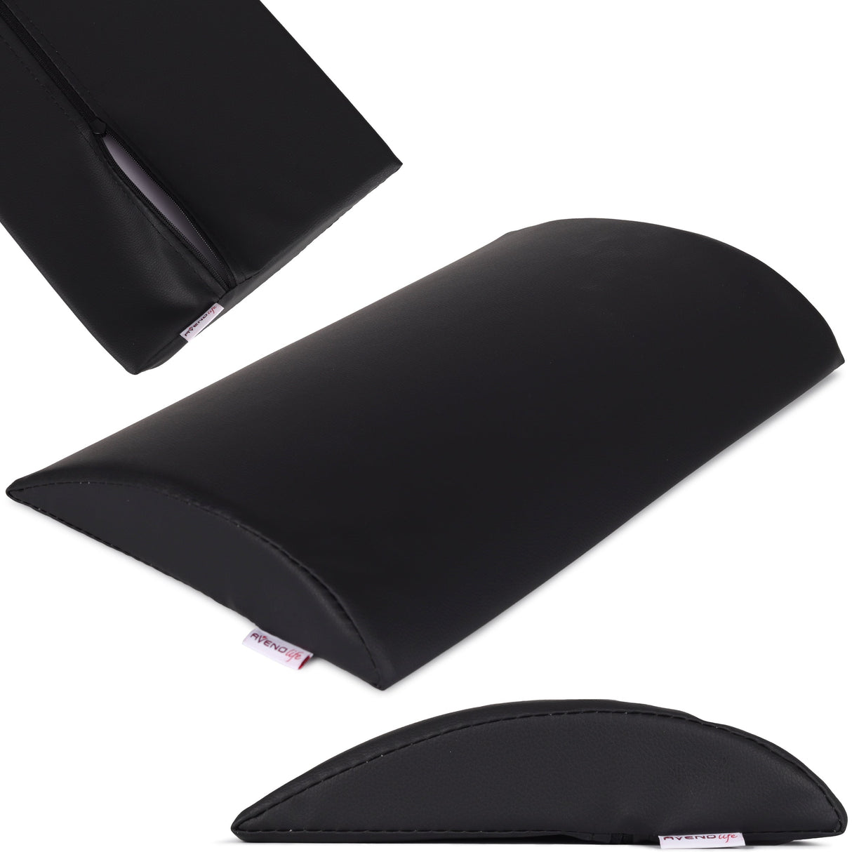 Pernă semi-cilindru de poziționare lombară pentru masaj 40x25x5 cm | Comfy Base