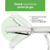 Masă de masaj electrică Fortis 2 Ergo | 2 segmente | Gri deschis-Alb / Gri-Negru | HR | Garanție 3 ani