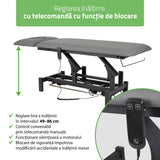 Masă de masaj electrică Fortis 2 Ergo | 2 segmente | Gri deschis-Alb / Gri-Negru | HR SR | Garanție 3 ani