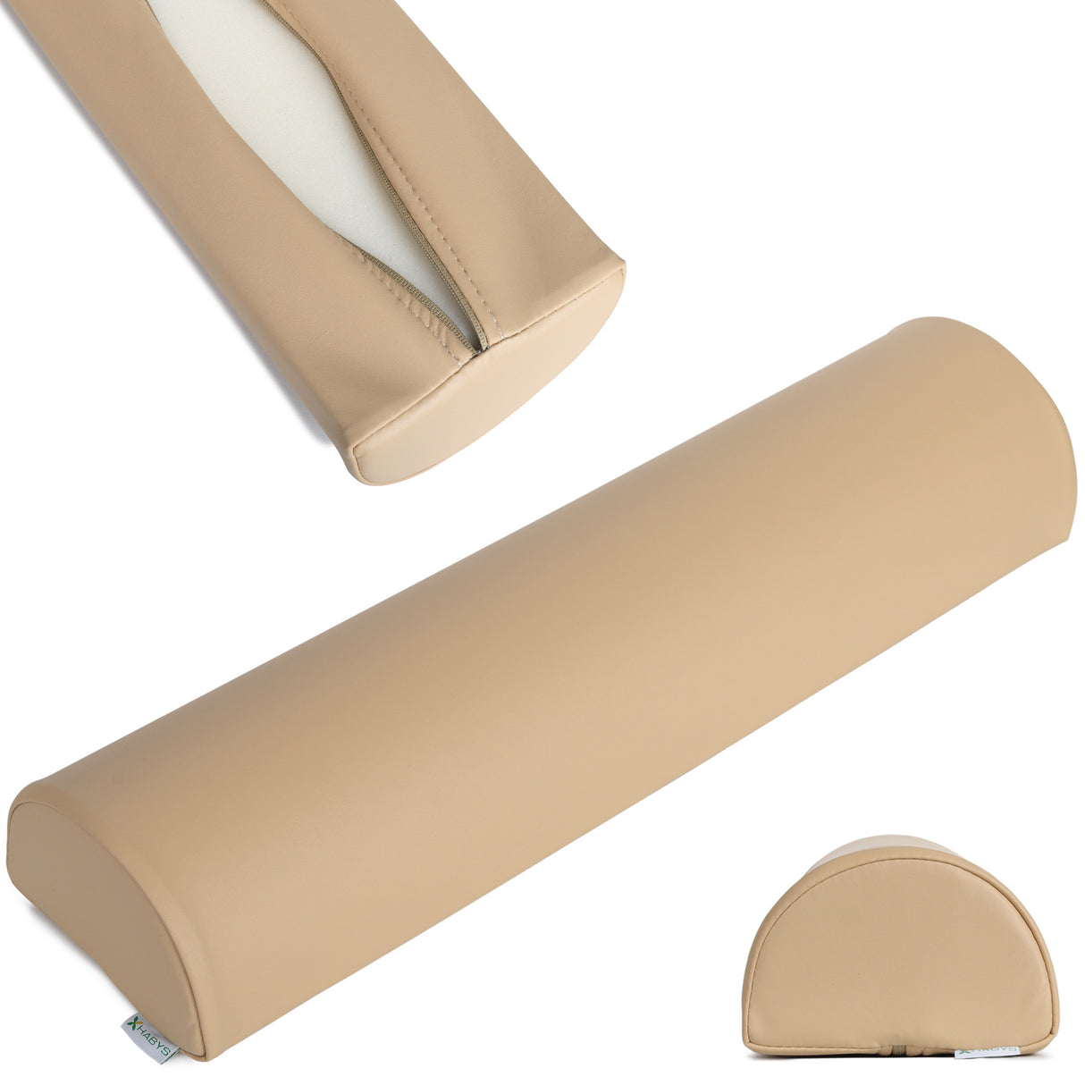 Pernă semi-cilindru de poziționare pentru masaj 60x15x10 cm | Soft Touch