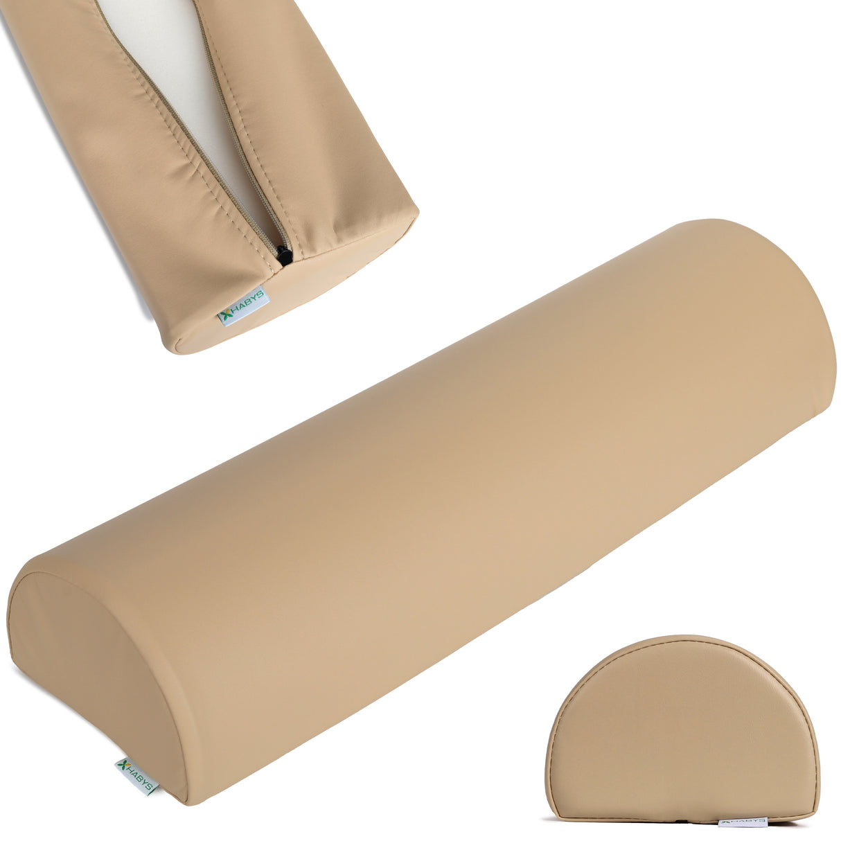 Pernă semi-cilindru de poziționare pentru masaj 60x18x12 cm | Soft Touch