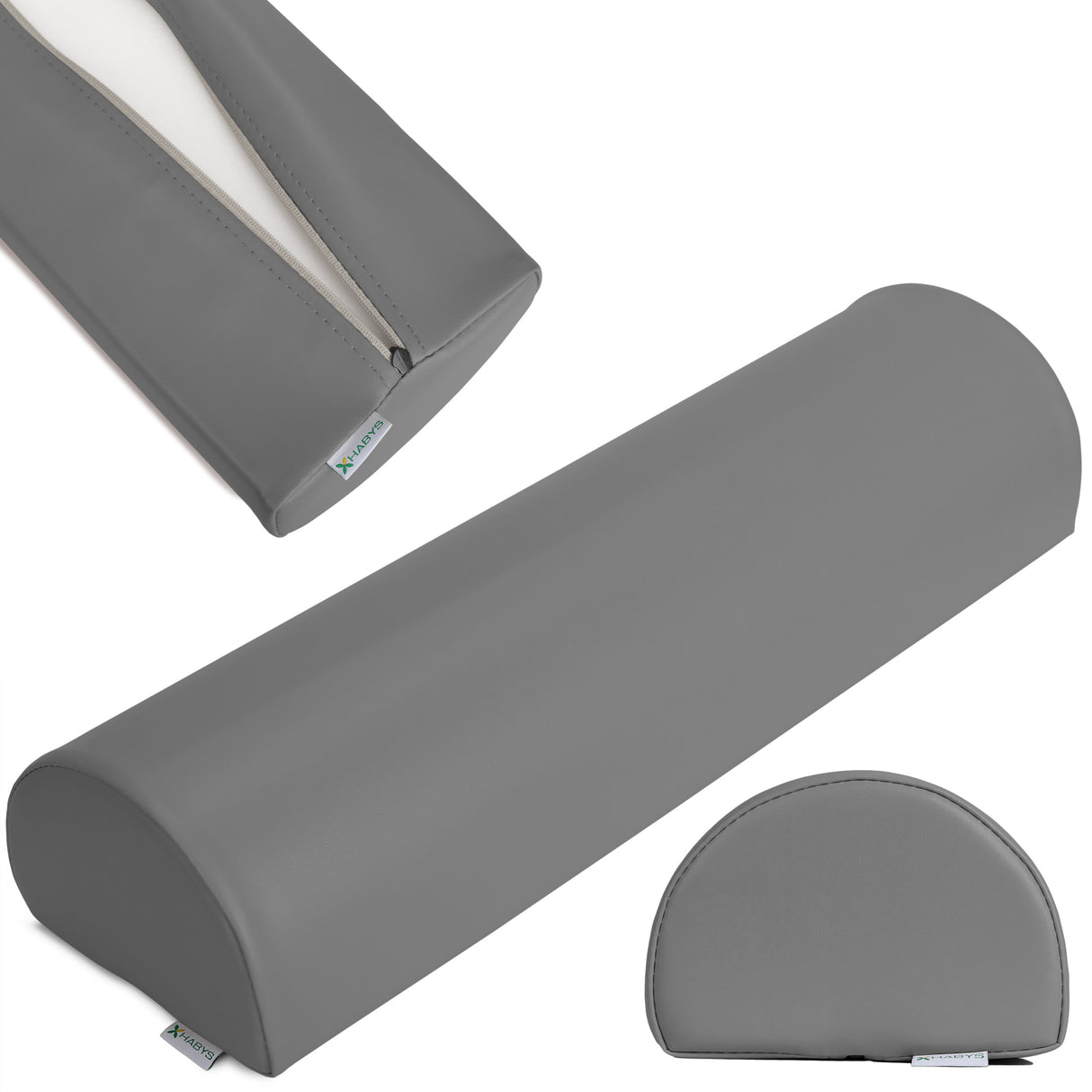 Pernă semi-cilindru de poziționare pentru masaj 60x18x12 cm | Tapițerie Satin Comfort