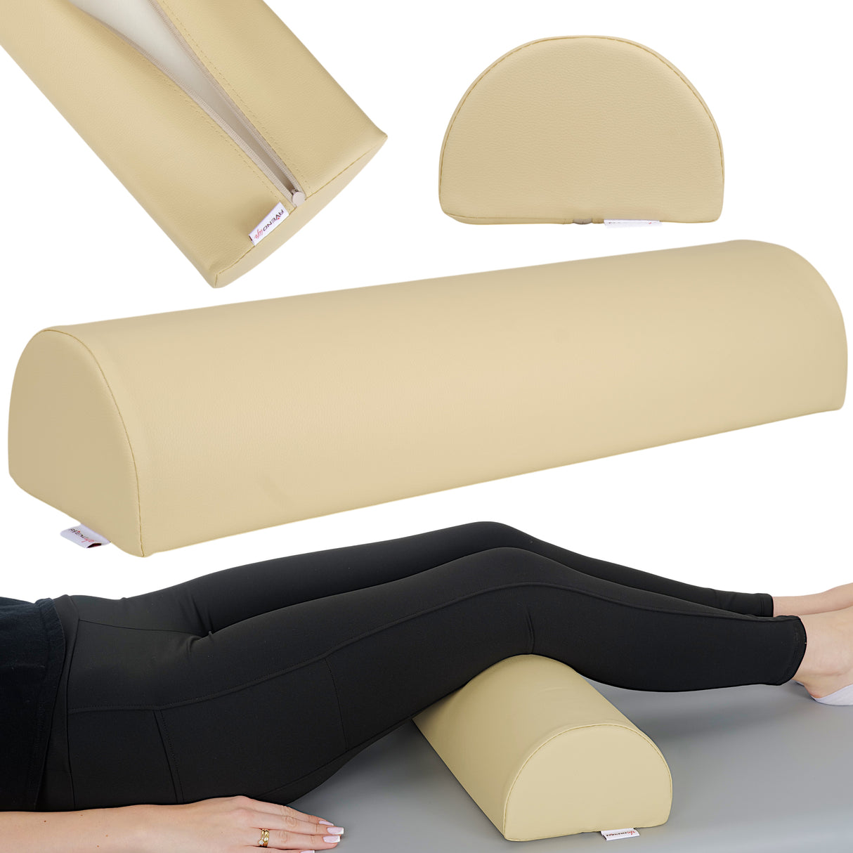 Pernă semi-cilindru de poziționare pentru masaj 60x18x12 cm | Comfy Base