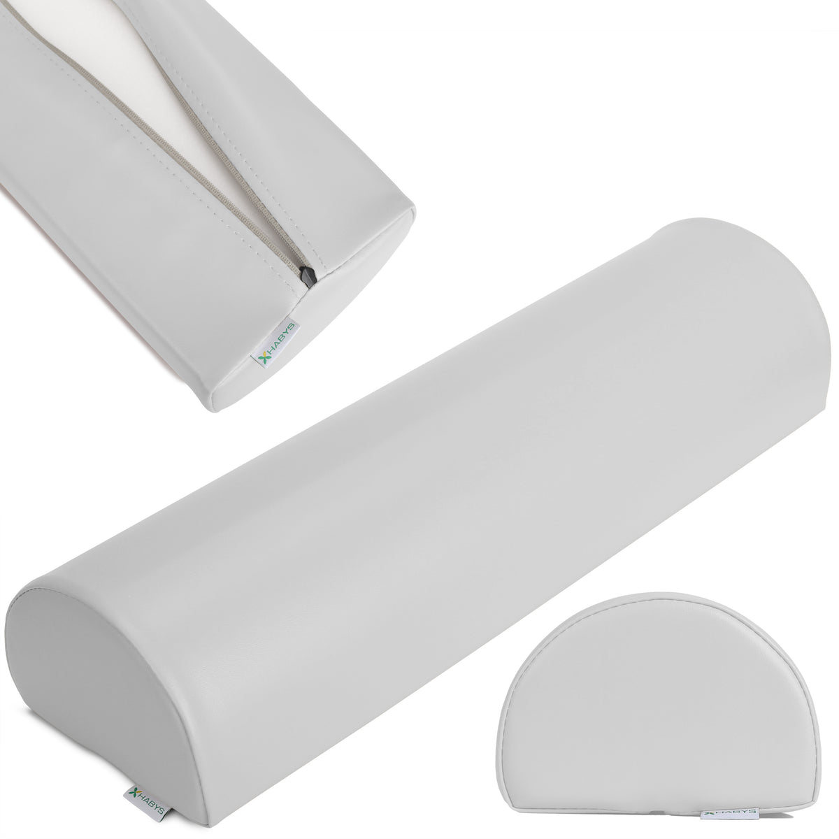 Pernă semi-cilindru de poziționare pentru masaj 60x18x12 cm | Tapițerie Satin Comfort