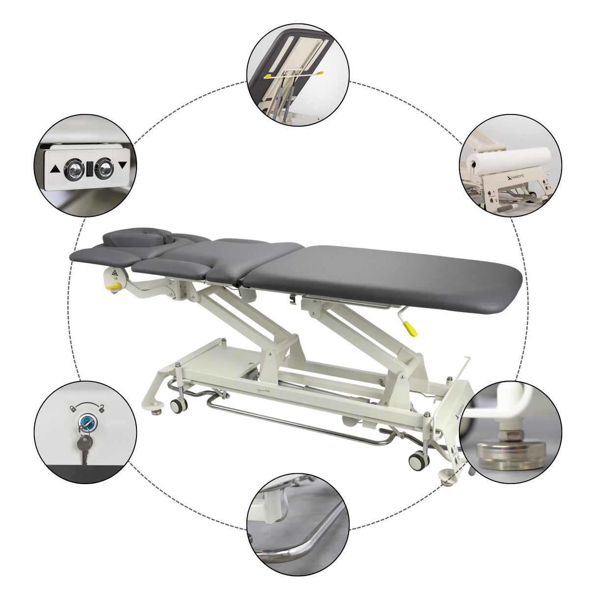 Pat de masaj electrică | Masă de masaj terapie electrică Evero X7 Ergo | 7 segmente | 3 ani garanție!