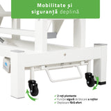 Masă de masaj electrică Fortis 2 Ergo | 2 segmente | Gri deschis-Alb / Gri-Negru | HR | Garanție 3 ani